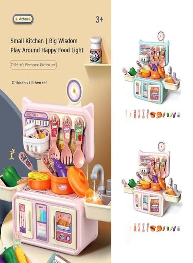 BANNI Pretend Cooking Kitchen Playset for Toddlers | Interactive Toy with Lights, Sound & Utensils | Educational Gift for Kids 3 Years and Up - Image 4